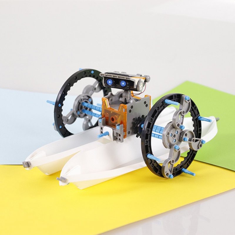 13-in-1 Science Solar Robot Kit For Kids STEM DIY Solar Powered Building Blocks Educational Toys For Boys Girls 