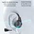 M2 Bone Conduction Headphones Sports Wireless Earphones With Built in Mic For Running Cycling Hiking Driving dark blue