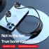 M2 Bone Conduction Headphones Sports Wireless Earphones With Built in Mic For Running Cycling Hiking Driving black orange
