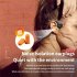 M2 Bone Conduction Headphones Sports Wireless Earphones With Built in Mic For Running Cycling Hiking Driving black orange