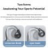 M2 Bone Conduction Headphones Sports Wireless Earphones With Built in Mic For Running Cycling Hiking Driving black orange