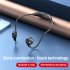 M2 Bone Conduction Headphones Sports Wireless Earphones With Built in Mic For Running Cycling Hiking Driving black orange