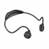 M2 Bone Conduction Headphones Sports Wireless Earphones With Built in Mic For Running Cycling Hiking Driving black orange