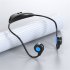 M2 Bone Conduction Headphones Sports Wireless Earphones With Built in Mic For Running Cycling Hiking Driving black orange