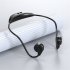 M2 Bone Conduction Headphones Sports Wireless Earphones With Built in Mic For Running Cycling Hiking Driving black orange