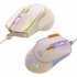 M2 Gaming Mouse Desktop Mouse With 12800 DPI RGB Backlight Wired Mice Lightweight Gaming Mouse Ergonomic Design 9 Keys Mice For PC Laptop Computer Strawberry ve
