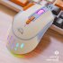 M2 Gaming Mouse Desktop Mouse With 12800 DPI RGB Backlight Wired Mice Lightweight Gaming Mouse Ergonomic Design 9 Keys Mice For PC Laptop Computer Strawberry ve