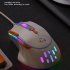 M2 Gaming Mouse Desktop Mouse With 12800 DPI RGB Backlight Wired Mice Lightweight Gaming Mouse Ergonomic Design 9 Keys Mice For PC Laptop Computer Strawberry ve