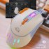 M2 Gaming Mouse Desktop Mouse With 12800 DPI RGB Backlight Wired Mice Lightweight Gaming Mouse Ergonomic Design 9 Keys Mice For PC Laptop Computer Strawberry ve