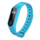 M2 Portable Heart Rate Monitor Water Resistance Fitness Pedometer Multi Functional Sport Bracelet Blue