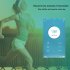 M2 Portable Heart Rate Monitor Water Resistance Fitness Pedometer Multi Functional Sport Bracelet Blue