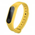M2 Portable Heart Rate Monitor Water Resistance Fitness Pedometer Multi Functional Sport Bracelet Yellow