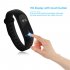 M2 Portable Heart Rate Monitor Water Resistance Fitness Pedometer Multi Functional Sport Bracelet Black