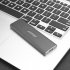 M2 SSD Hard Case NVME PCIe Enclosure M 2 to USB Type C 3 1 GEN2 M Key Adapter gray