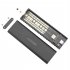 M2 SSD Hard Case NVME PCIe Enclosure M 2 to USB Type C 3 1 GEN2 M Key Adapter gray