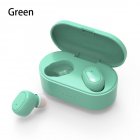 M2 TWS Bluetooth Earphone 5.0 True Wireless Headphones With Mic Handsfree Stereo Sound Universal Headset For iPhone Samsung Xiaomi Cellphoes Green