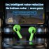 M2 Tws Wireless Bluetooth compatible Earphone In ear Noise Reduction Music Gaming Headset With Led Display silver gray