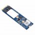 M2 to SATA M 2 NGFF SATA to 7Pin SATA Horizontal Adapter Card Expansion Card   4Pin WinXP Win7 Win8 Power Cable blue