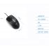 M200 Wired Mouse 1600DPI USB Optical Computer Mouse 3 Button 1 8m Cable High Effeciency for Windows Vista Mac  black