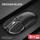M203 Wireless  Mouse  Bluetooth compatible Dual mode Rechargeable 2 4g Computer Controller  Ergonomic For Desktop Computer Notebook Tablet Obsidian Black