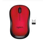M220 Silent Wireless Mouse Accurate Desktop Gaming Mouse Smart Sleep Mode Contoured Shape Compatible For Mac Os/window 10/8/7 Red