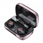 M23 Low-latency Tws In-ear Wireless  Headphones Bluetooth-compatible 5.1 Fingerprint Touch Sports Gaming Headset Ipx6 Waterproof Earphones pink