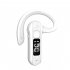 M26 Air Conduction Bluetooth compatible Headset Digital Display Voice Control Answering Sports Business Earphone White