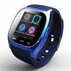 M26 Smart Watch Bluetooth-compatible Fitness Tracker Heart Rate Monitor Waterproof Bracelet With Sim Tf Card Compatible For Android Ios blue