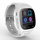 M26 Smart Watch Bluetooth-compatible Fitness Tracker Heart Rate Monitor Waterproof Bracelet With Sim Tf Card Compatible For Android Ios White