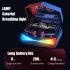 M28 Bluetooth 5 1 Headset 9D Stereo Wireless Gaming Low latency Sports Earbuds RGB Gaming Headset Black