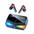 M28 Wireless Earphones Game Music Dual Modes Noise Canceling Ear Buds Power Display Sport Headset For Cell Phone Gaming Computer black