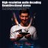 M28 Wireless Earphones Game Music Dual Modes Noise Canceling Ear Buds Power Display Sport Headset For Cell Phone Gaming Computer black