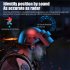 M28 Wireless Earphones Game Music Dual Modes Noise Canceling Ear Buds Power Display Sport Headset For Cell Phone Gaming Computer black