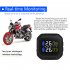 M3 Motorcycle TPMS Tire Pressure Monitoring System 2 External Sensor Wireless LCD Display Moto Auto Tyre Alarm Systems  Silver M3 WF