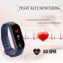 M3 Pro Smart Watch Sport Band Blood Pressure Sleep Monitor Drinking Remind Wristband Bracelet Navy blue