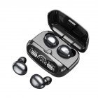 M32 Wireless Earbuds Noise Canceling Touch Control Waterproof In-Ear Stereo Headphones With LED Display Charging Case black