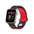 M33 Full Touch Smart Bracelet Health Monitoring Fitness Tracker Waterproof Smartwatch Sport Smart Watch Silver red
