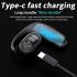 M35 Wireless Earphones Noise Canceling LED Power Display Open Ear Headphones Air Conduction Earbuds For Cell Phone Computer Tablet Laptop PC black
