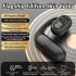 M35 Wireless Earphones Noise Canceling LED Power Display Open Ear Headphones Air Conduction Earbuds For Cell Phone Computer Tablet Laptop PC black