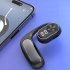 M35 Wireless Earphones Noise Canceling LED Power Display Open Ear Headphones Air Conduction Earbuds For Cell Phone Computer Tablet Laptop PC black