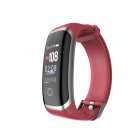 M4 Colorful Screen Smart Watch Continuous Heart Rate Blood Pressure Health Monitoring Sports Ip67 Waterproof Bracelet Silver red