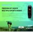 M4 PLUS Smart Bracelet Band Fitness Tracker Heart Rate Blood Pressure Messages Reminder Color Screen Sports Wristband red