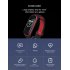 M4 Plus Color Screen Smart Bracelet Heart Rate Monitor Fitness Activity Tracker Smart Band Blood Pressure Wristwatch Blue white