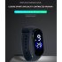 M4 Touch Movement Diving Swimming Fitness Smart LED Bracelet with Month Day Time Display Waterproof black