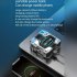 M45 Wireless Earbuds With Mechanical Style Charging Case Headphones Low Latency Earphones For Sports Working Office Running silver