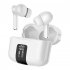 M48P Gaming Earbuds True Wireless Stereo Sound Earphone Life Waterproof V5 3 Lightweight Portable Noise Cancelling Mic Headphone White