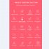 M4s Body Temperature Smart Watch Magnetic Charging Ip67 Waterproof Pedometer Heart Rate Monitor Bracelet Red