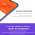 M4s Body Temperature Smart Watch Magnetic Charging Ip67 Waterproof Pedometer Heart Rate Monitor Bracelet Red