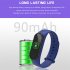 M4s Body Temperature Smart Watch Magnetic Charging Ip67 Waterproof Pedometer Heart Rate Monitor Bracelet Red