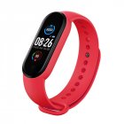 M5 Color Screen Smart  Watch Bracelet Fitness Tracker Bracelet Outdoor Runing Pedometer Sport Smart Watch Band red